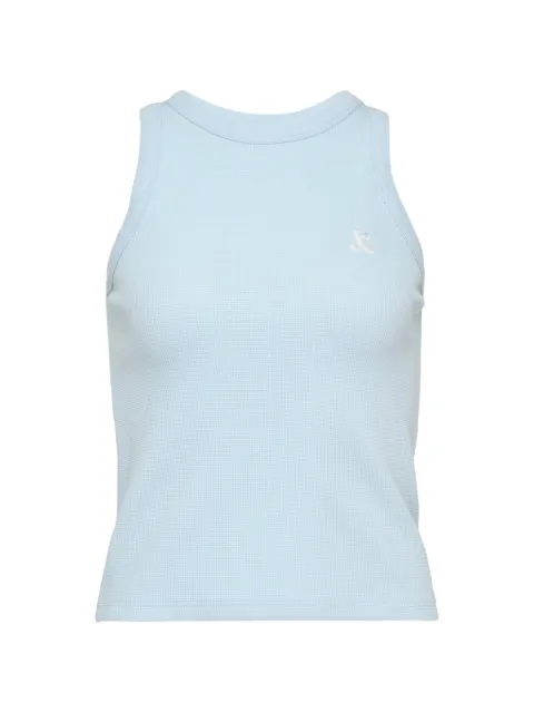 Rest & Recreation waffle-knit logo-embroidered cotton tank top