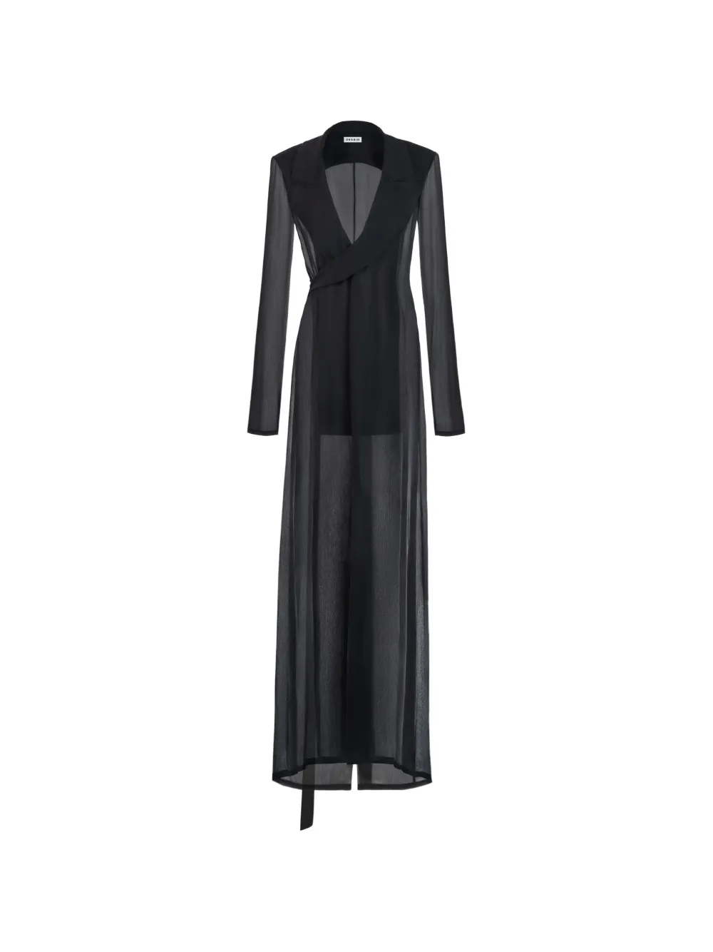 Stolen Stores sheer wrap lightweight coat - Black