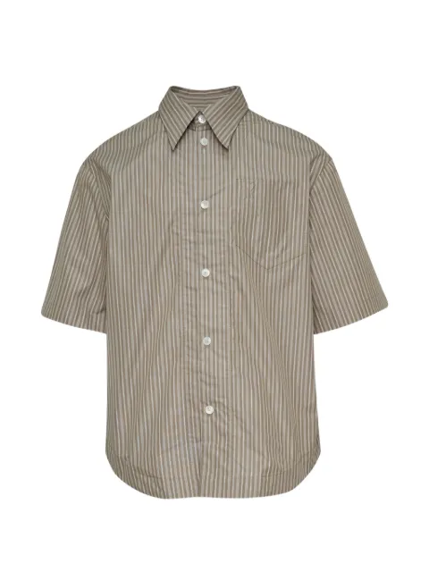 AMI Paris striped short-sleeve shirt