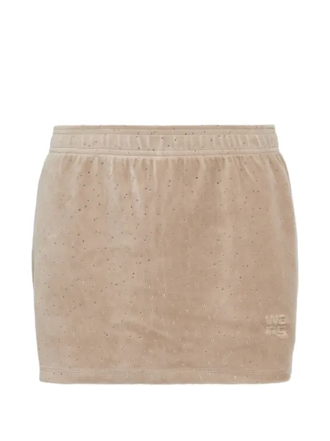 Alexander Wang skorts con detalles de cristal