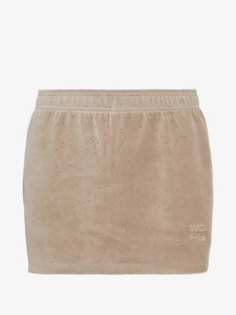 Alexander Wang kort buksenederdel med krystaludsmykninger
