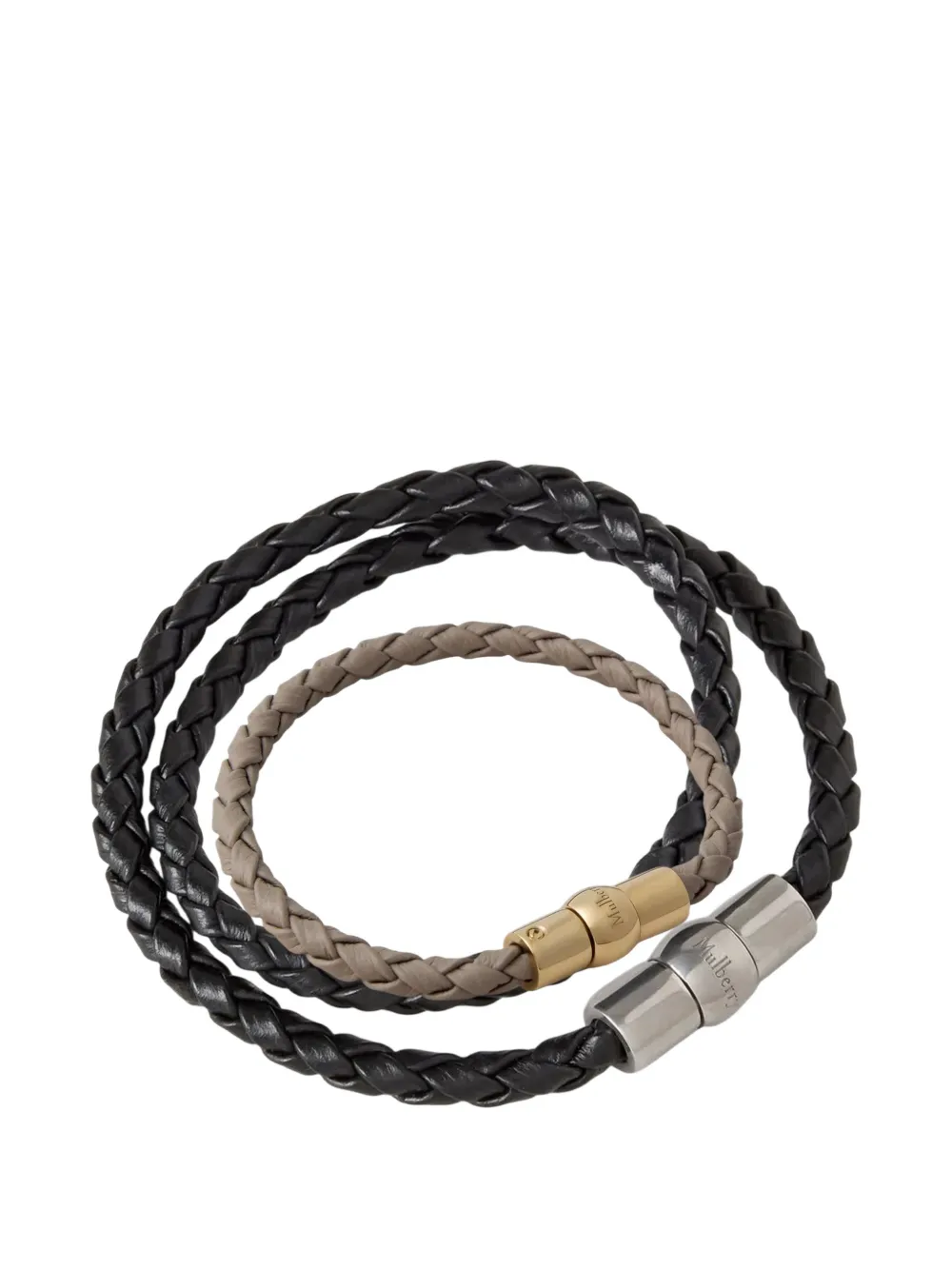 Mulberry Iris woven leather bracelet - Toni neutri