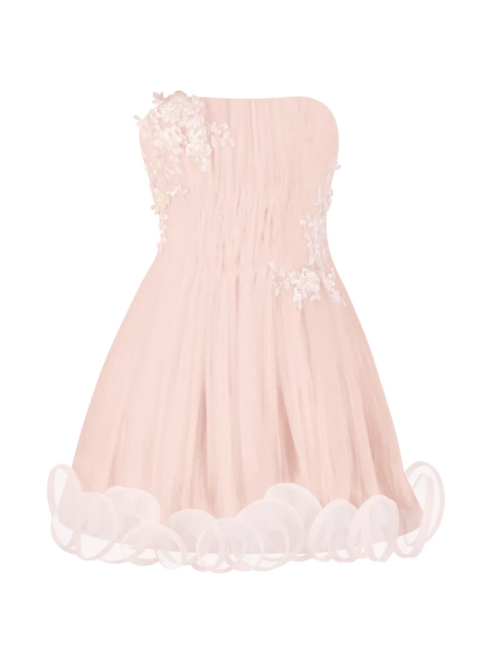 Stolen Stores Ms.Tutu floral-appliqué ruffled mini dress - Rosa