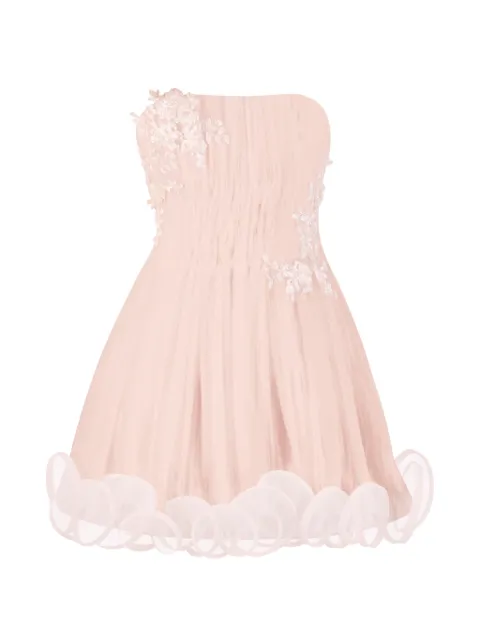 Stolen Stores Ms.Tutu floral-appliqué ruffled mini dress