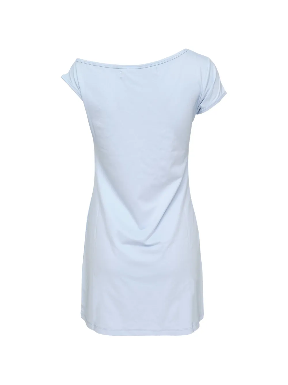 Rest & Recreation logoprint asymmetrische mini-jurk Blauw
