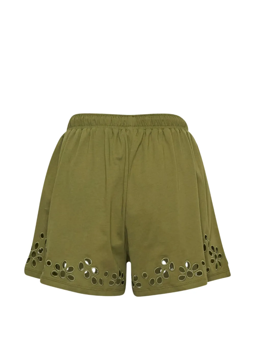 Ulla Johnson Vedi Mini Shorts in Green, view 2