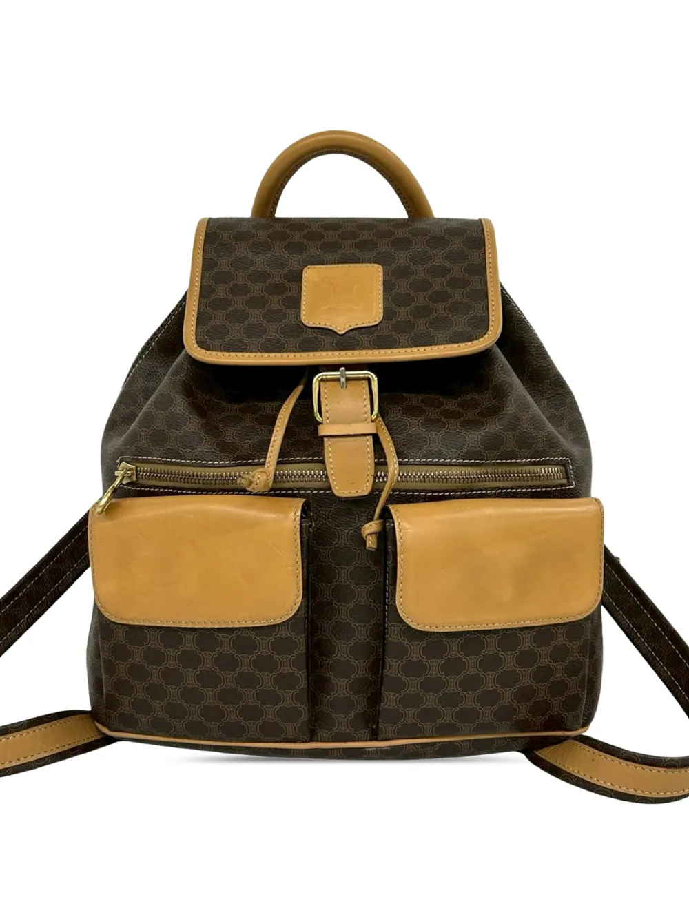 Celine Pre-Owned 2013 Macadam Coated Canvas backpack - Brown