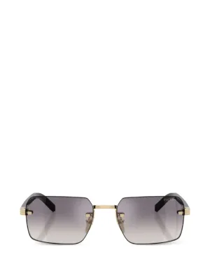 Maybach Eyewear rectangle-frame Sunglasses | Black | FARFETCH SG
