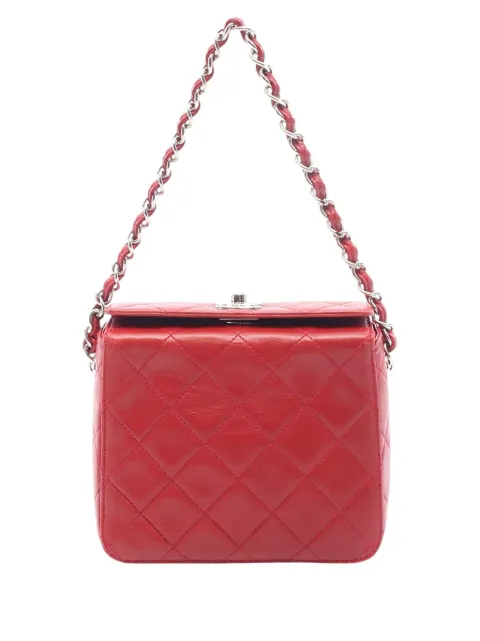 CHANEL Pre-Owned 1996-1997 CC Quilted Lambskin Turnlock Vanity Bag handbag