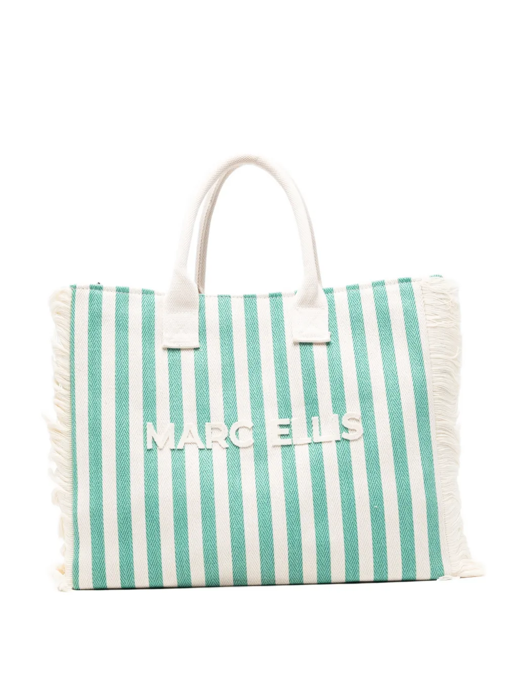 Marc Ellis Borsa tote S. Joan a righe - Toni neutri