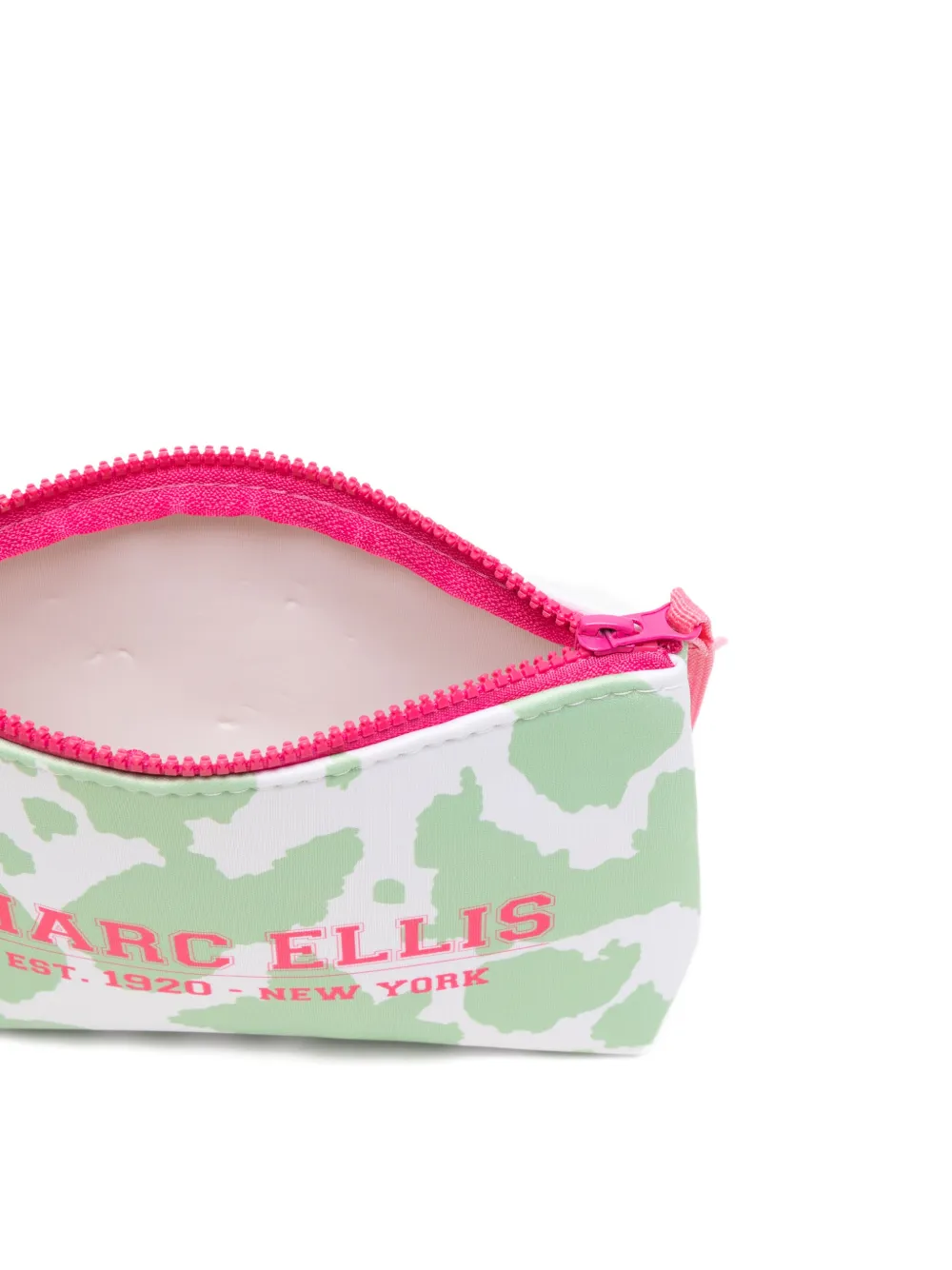 Marc Ellis Buby Pouch clutch met logoprint Groen