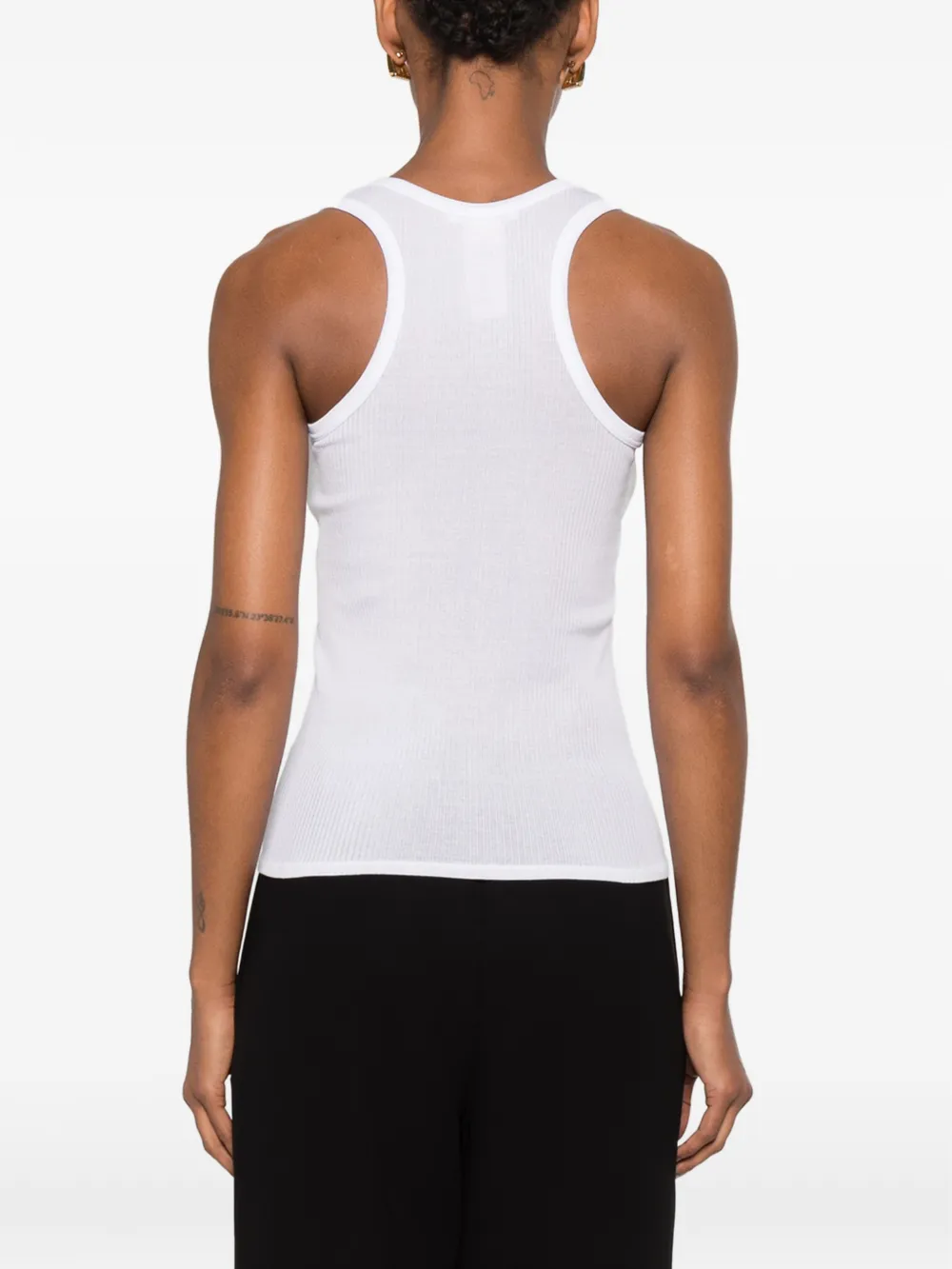 The Row Cendrea geribbelde tanktop met racerback Wit