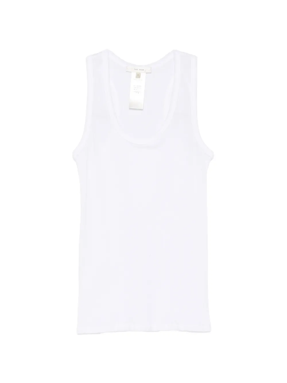 The Row Cendrea ribbed racerback tank top - Weiß