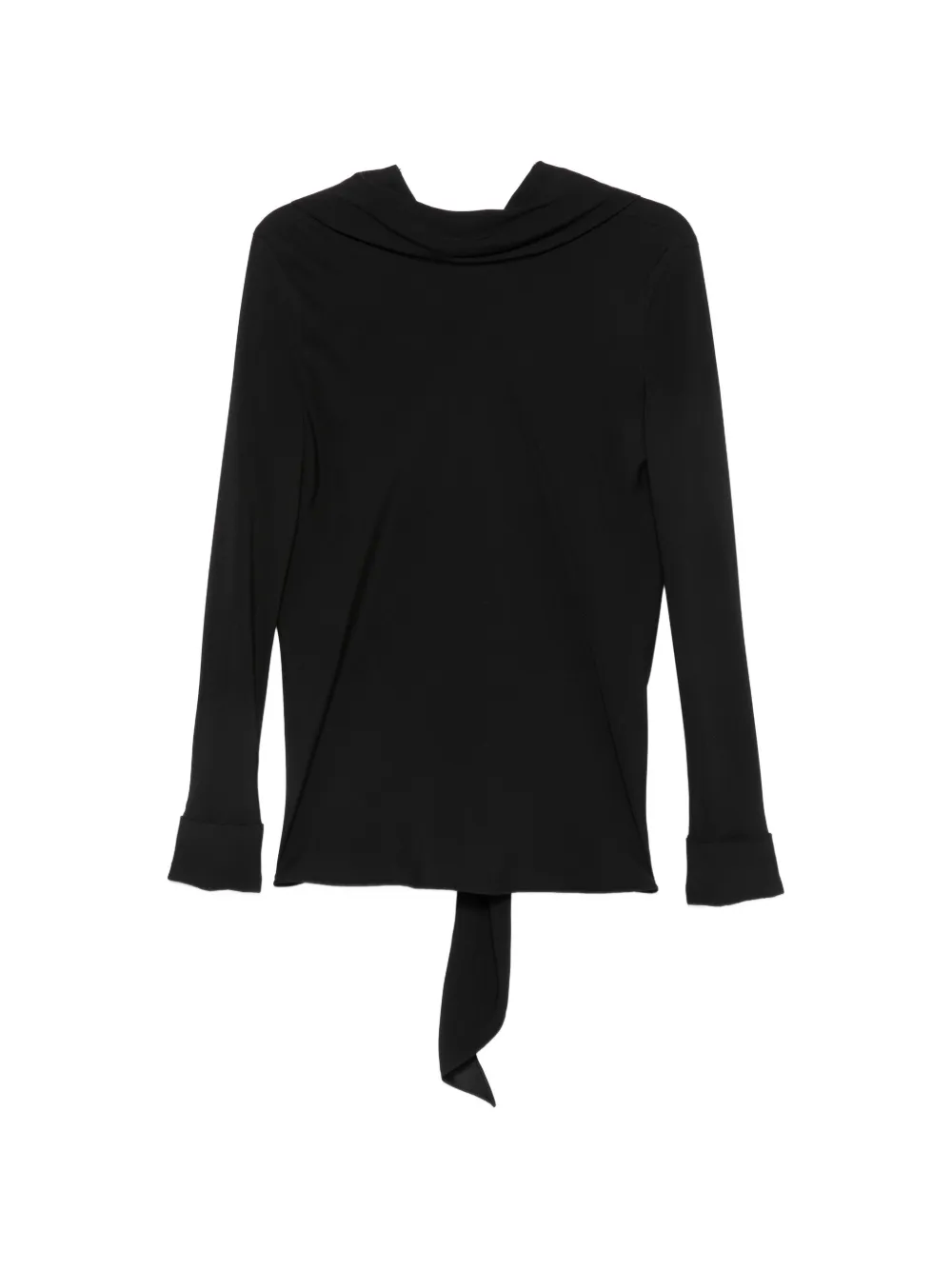 The Row Top Evo con drappeggio posteriore - Nero