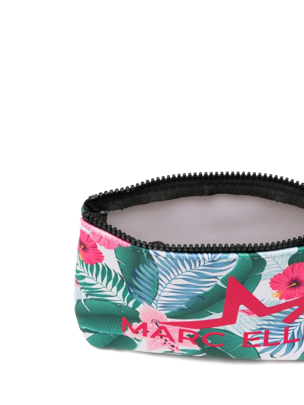 Marc Ellis Buby clutch met tropische print Groen