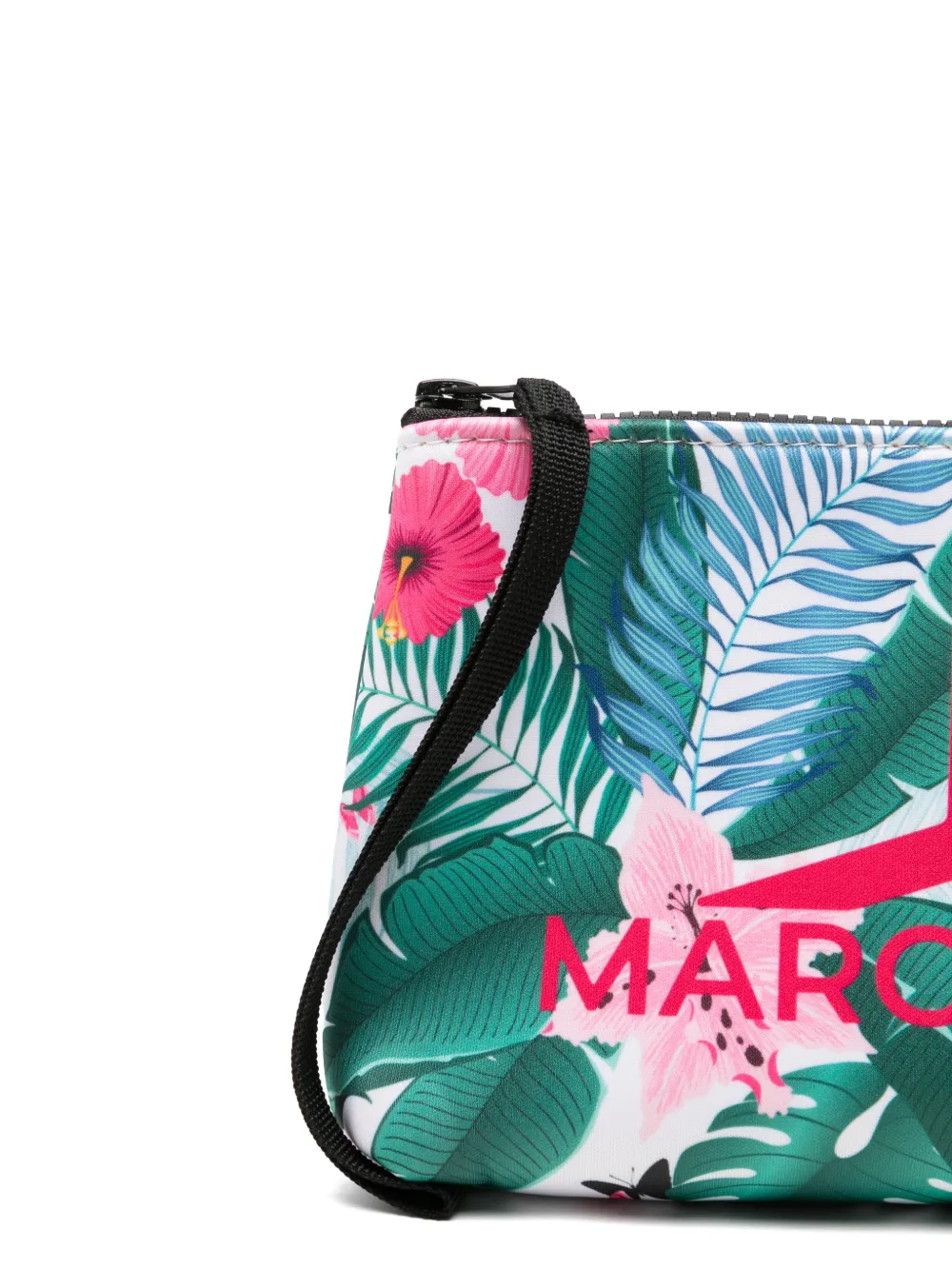 Marc Ellis Buby clutch met tropische print Groen