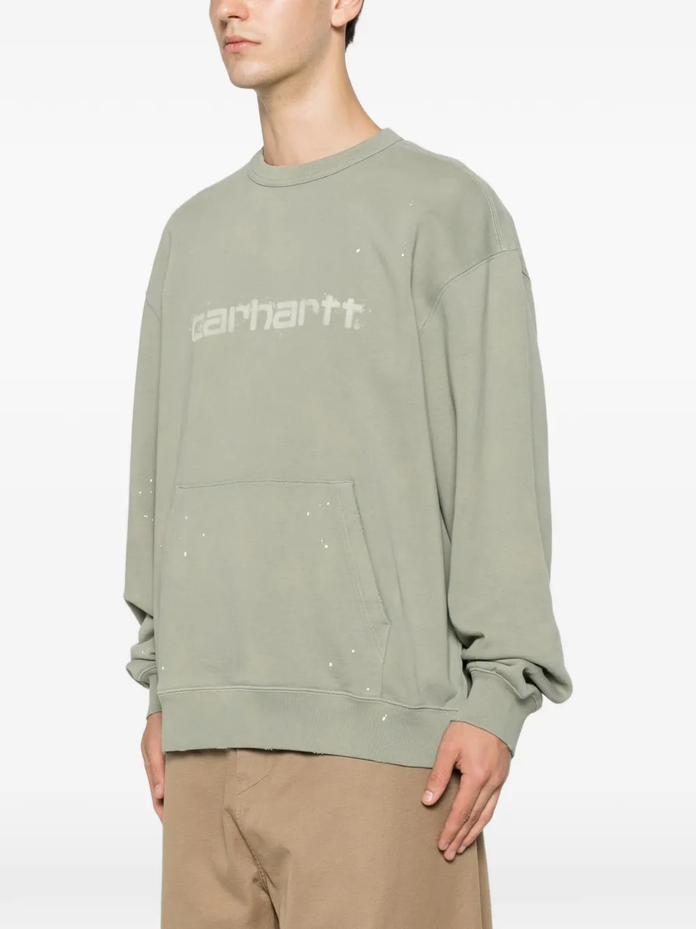 Carhartt WIP Painter sweater met logo-print Groen