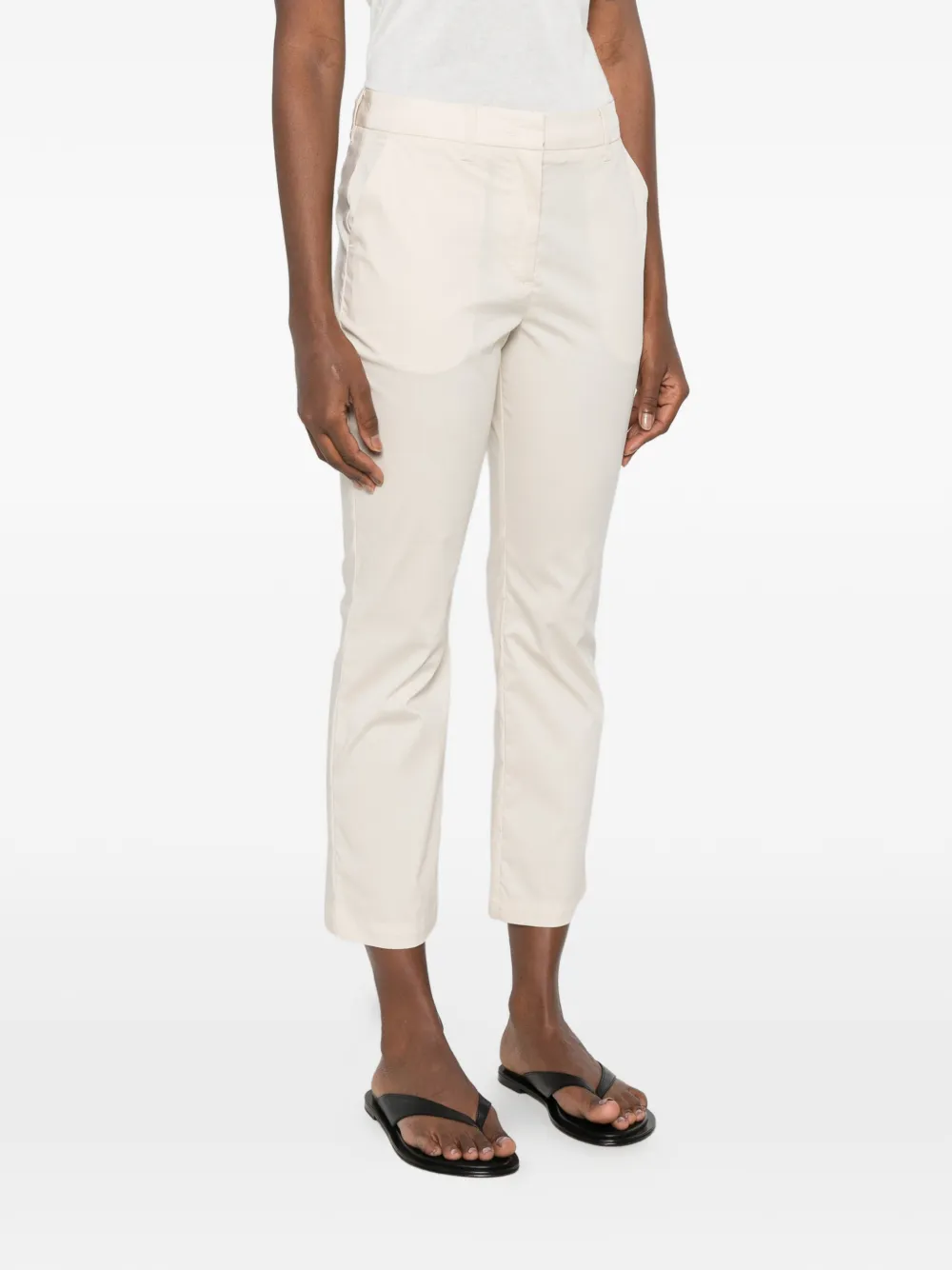  Bomboogie Pantalones Slim Estilo Capri - Neutro 