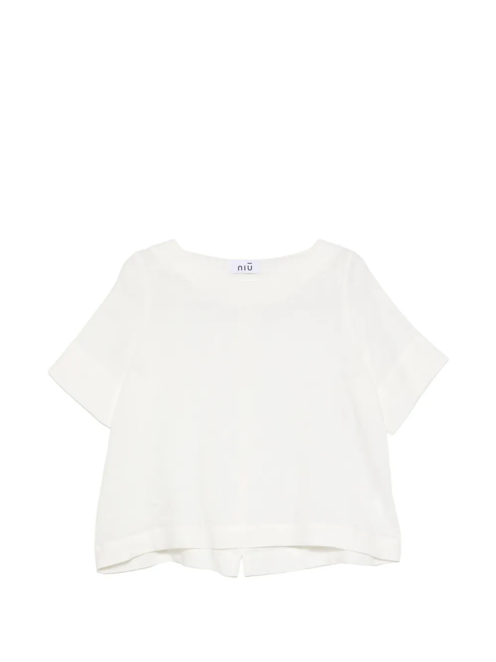 Niu short-sleeve top - Bianco