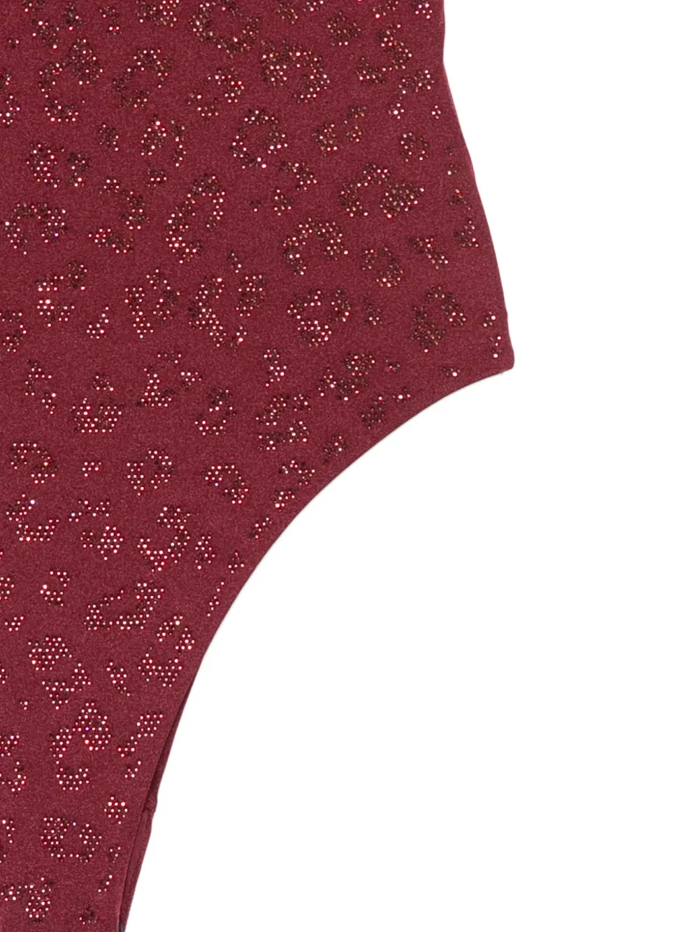 MC2 Saint Barth Cecille badpak met glitter luipaardprint Rood
