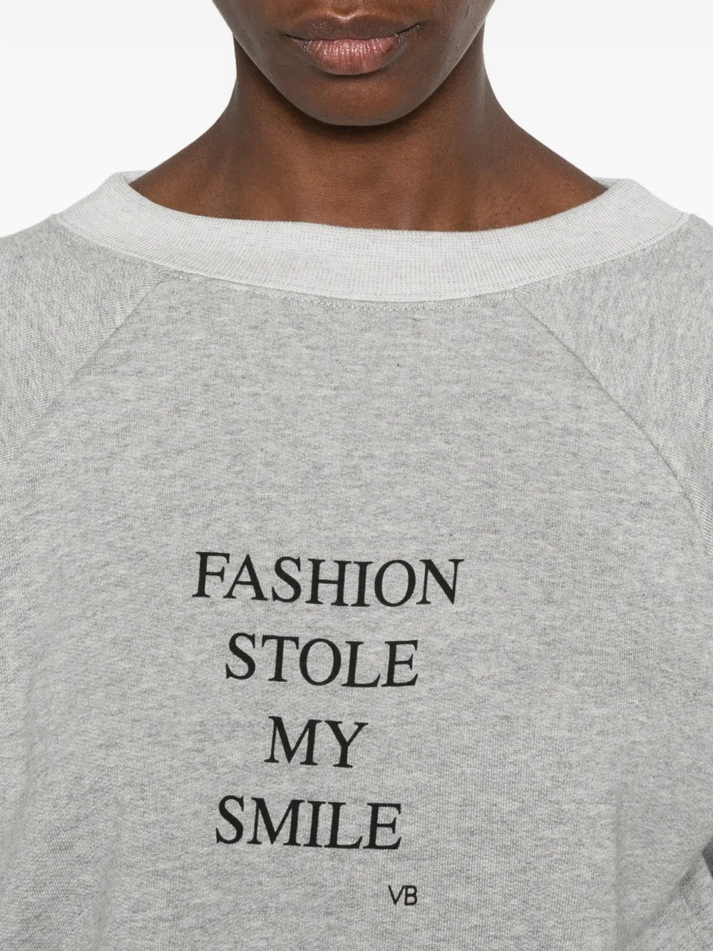 Victoria Beckham Trui met raglan mouwen en tekst Zwart