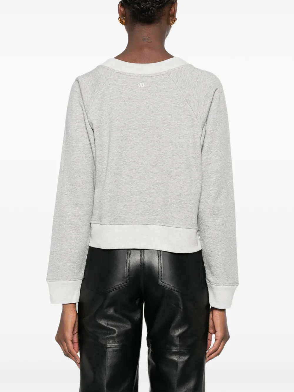 Victoria Beckham Trui met raglan mouwen en tekst Zwart
