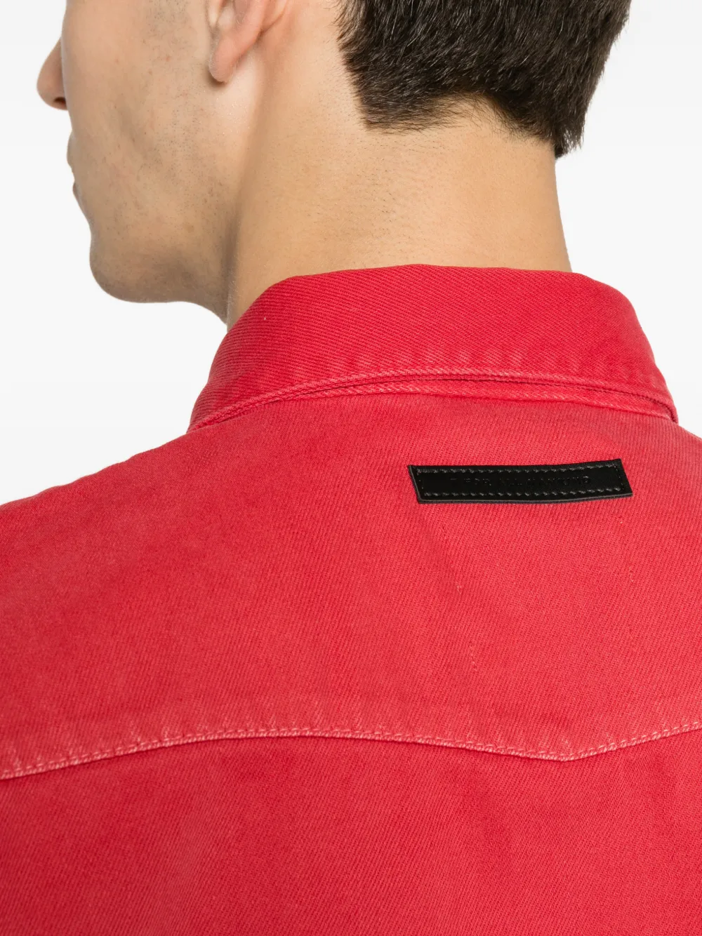 7 For All Mankind Shirtjack met logopatch Rood