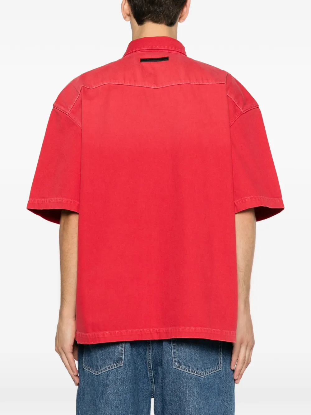 7 For All Mankind Shirtjack met logopatch Rood