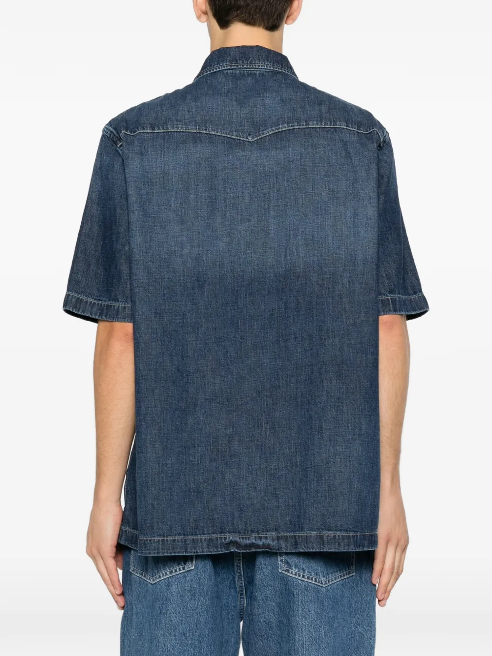 7 For All Mankind Overhemd met borstzak Blauw