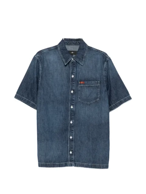 7 For All Mankind short-sleeve chest-pocket shirt