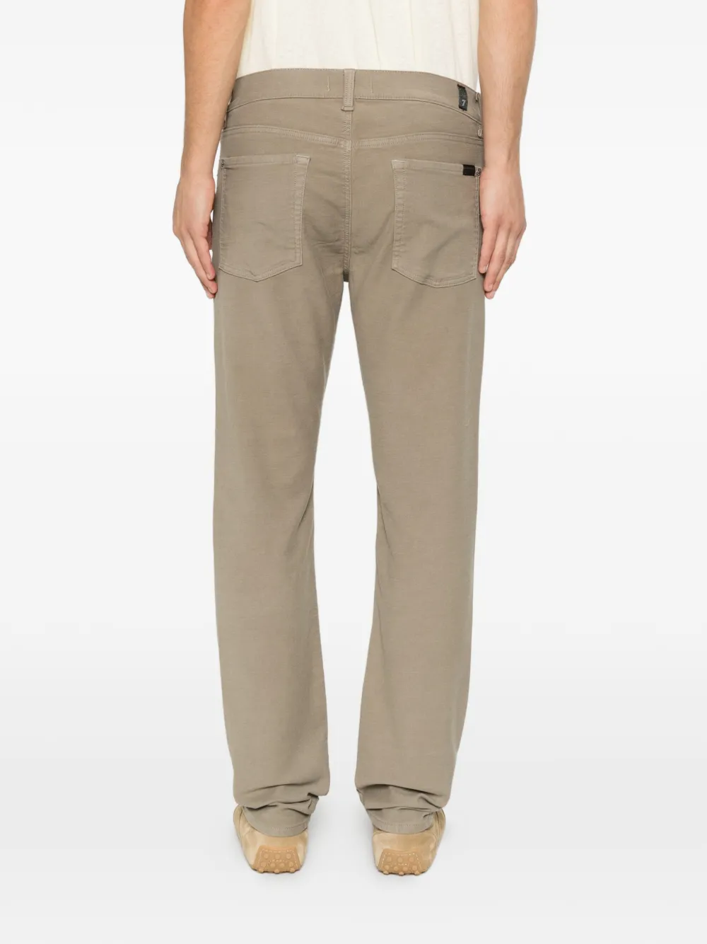 7 For All Mankind Rawhide jeans met logopatch Groen