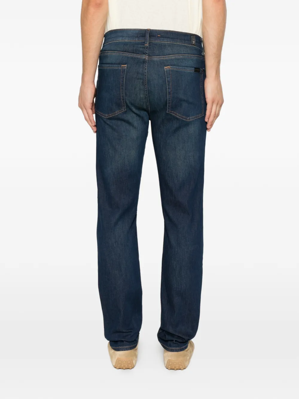 7 For All Mankind Jeans met vervaagd effect Blauw