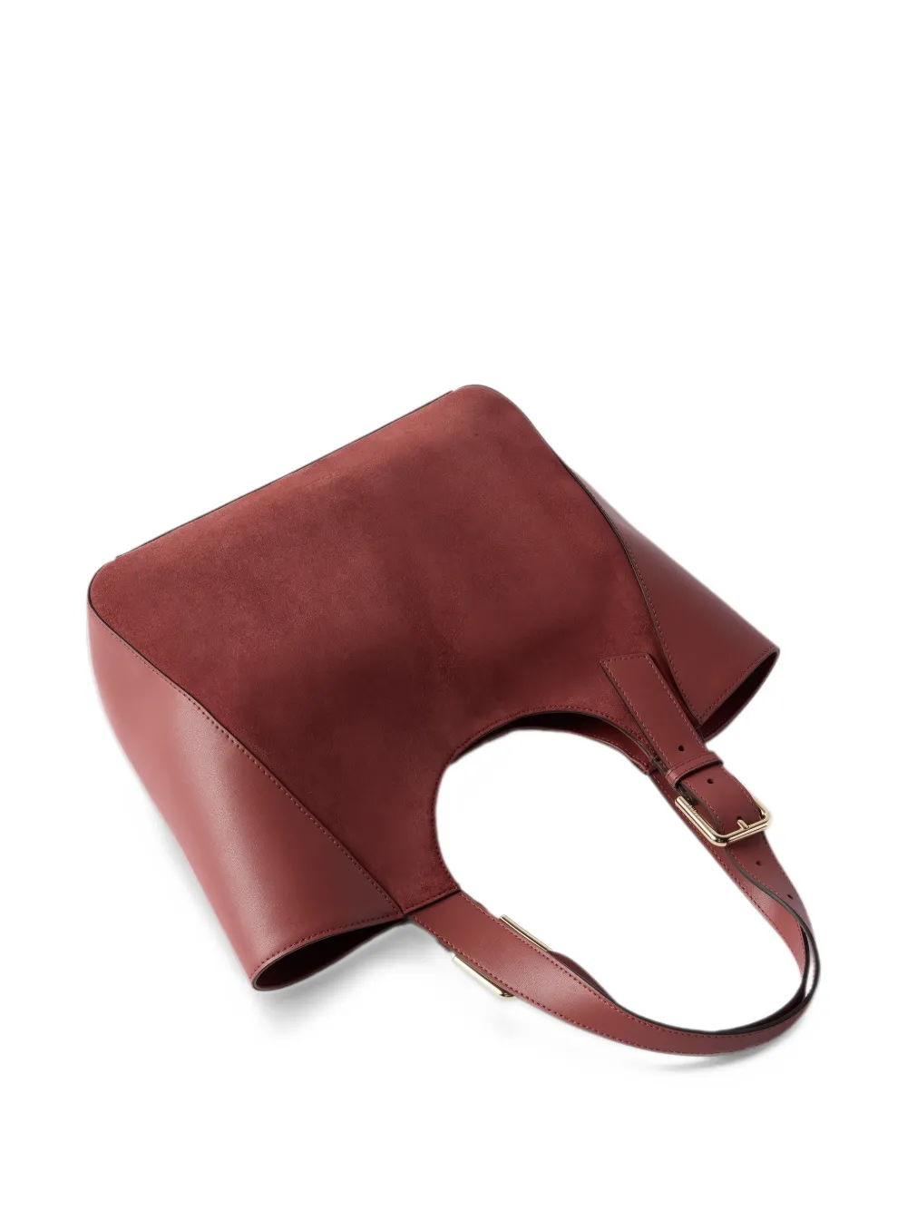 Furla M Dora shopper met gespdetail en vlakken Rood