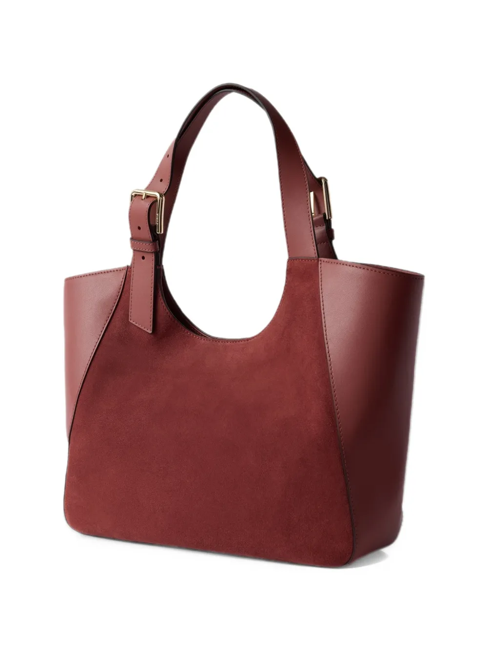 Furla M Dora shopper met gespdetail en vlakken Rood