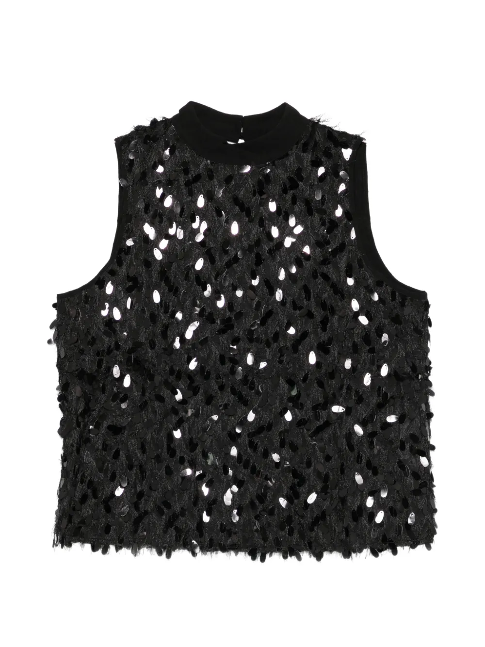 Marella sequin-embellished sleeveless top - Nero