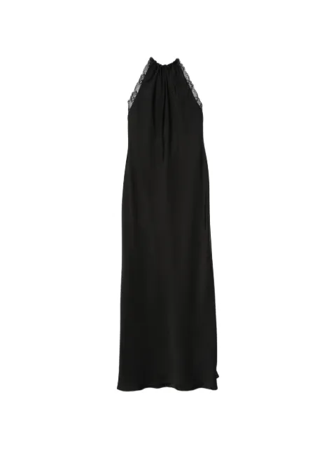 Marella x Cora Corré Ceci lace-trim halterneck maxi dress