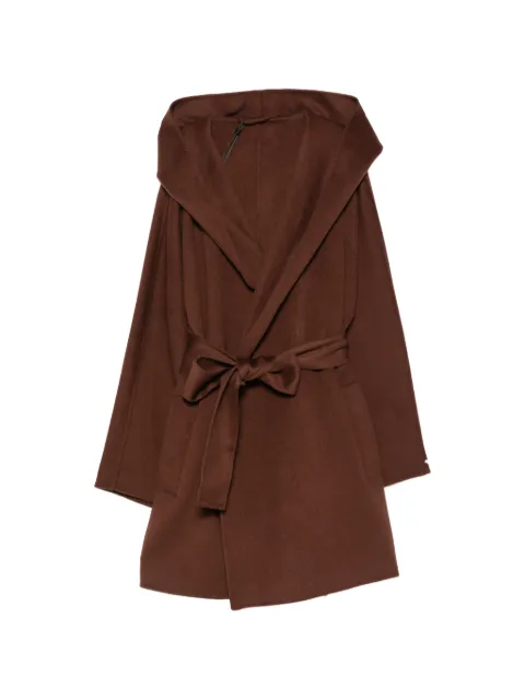 Marella hooded belted coat