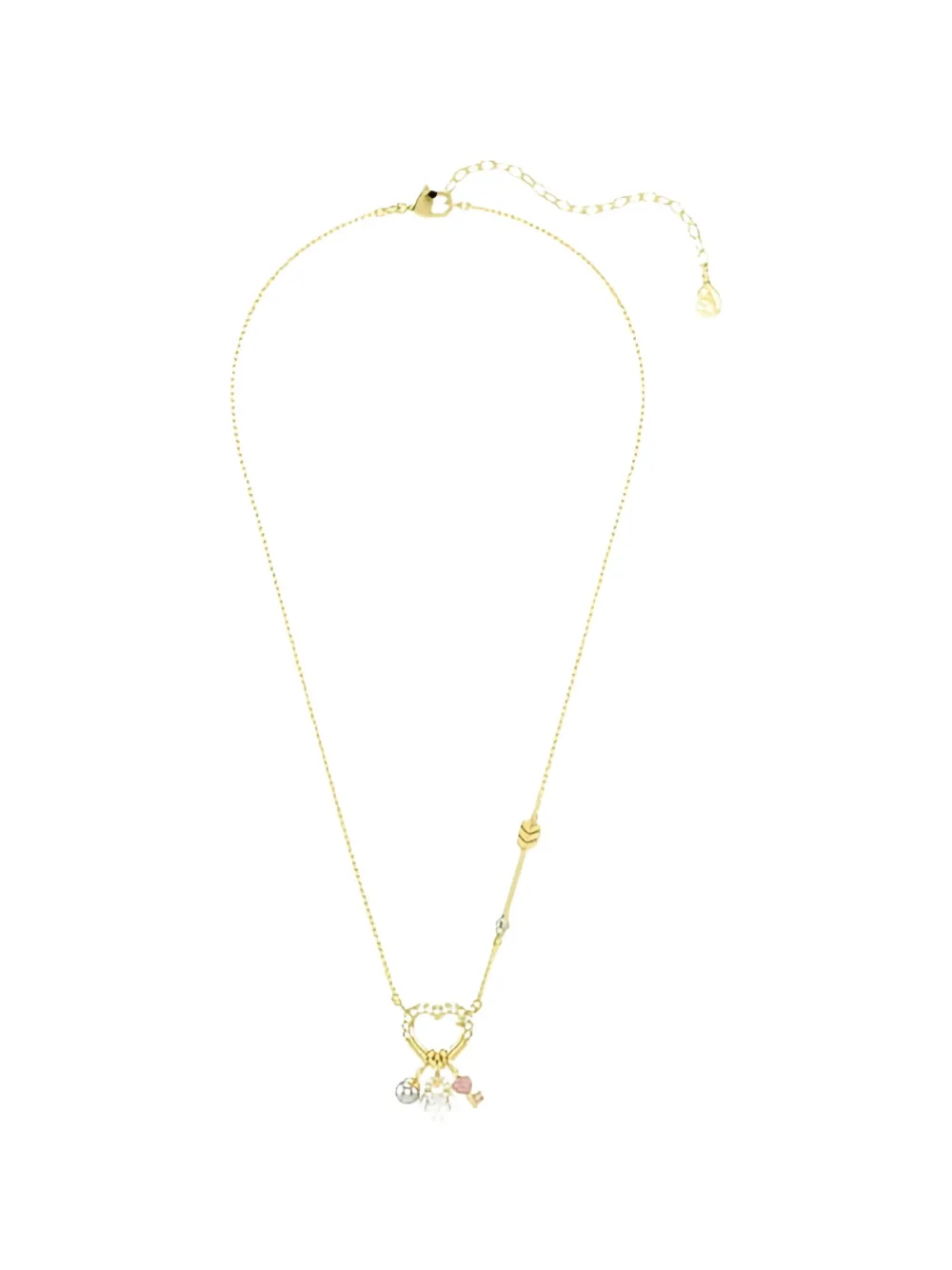 Swarovski Idyllia heart-charm necklace - Oro
