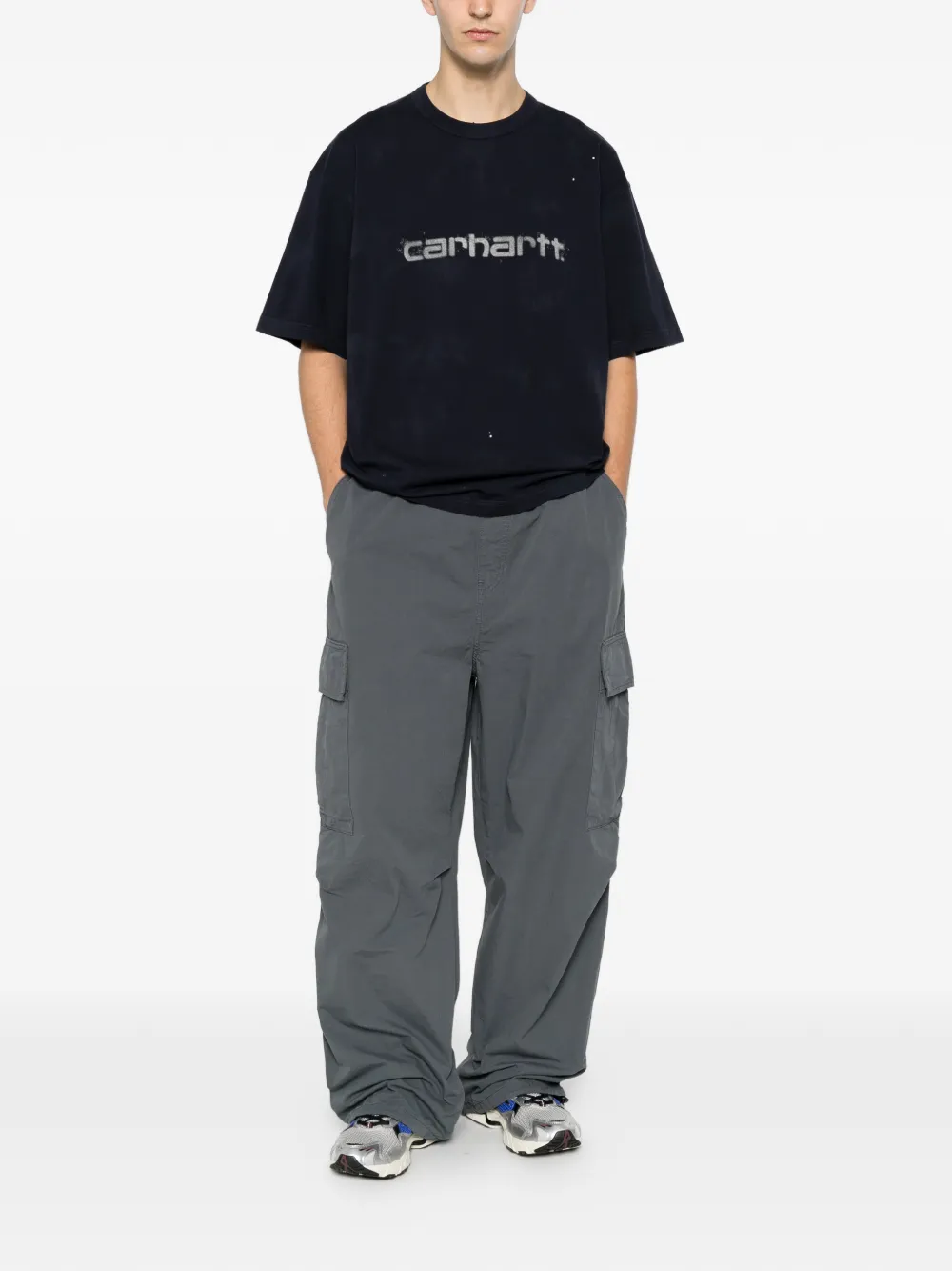 Carhartt WIP S S Painter T-shirt met logoprint Blauw