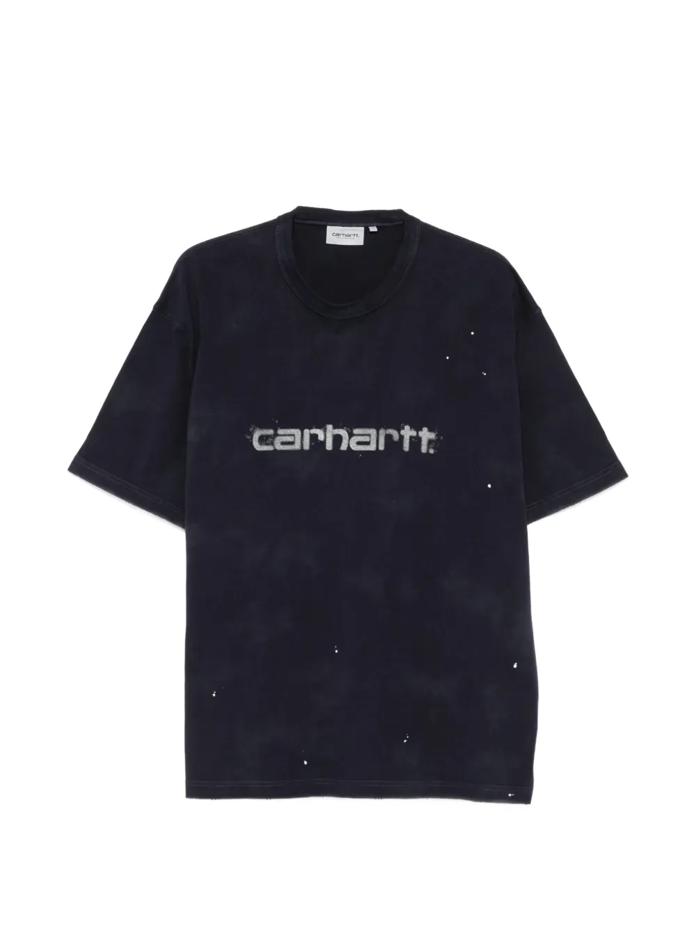 Carhartt WIP logo-print paint-splatter T-shirt - Blau