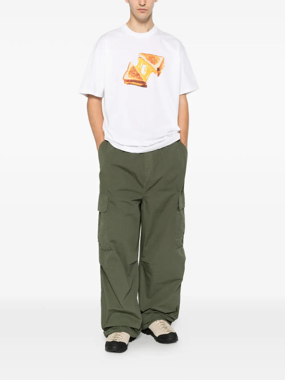 Carhartt WIP T-shirt met Cheese Toast-print Groen