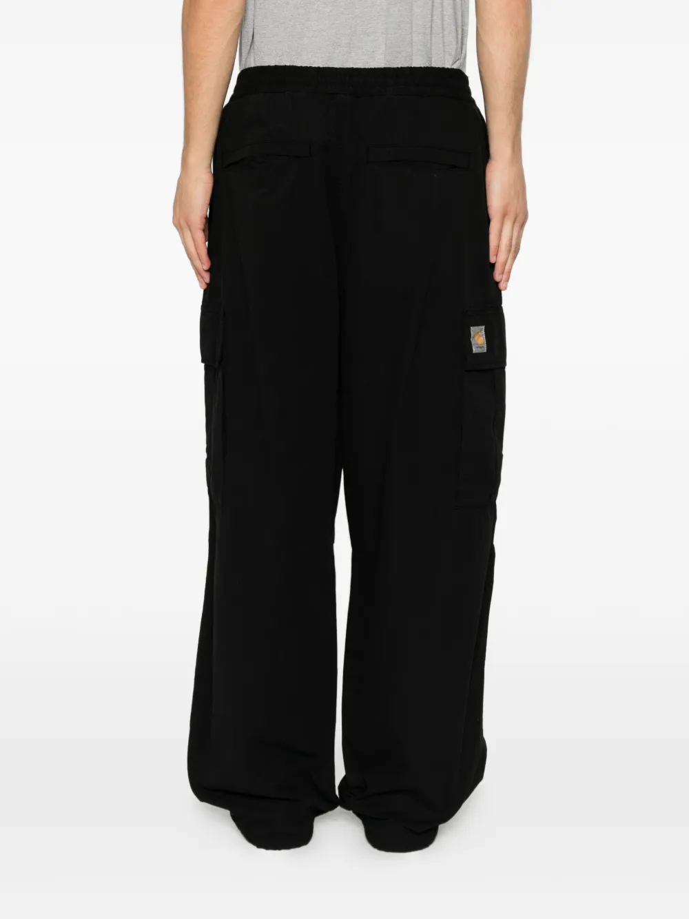 Carhartt WIP Mandler cargo broek met logopatch Zwart