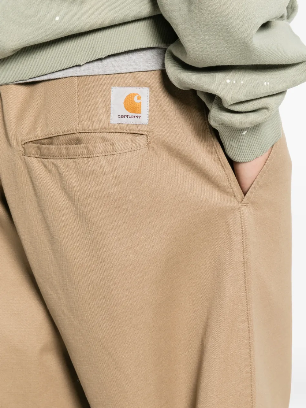 Carhartt WIP Brady broek met wijde pijpen Beige