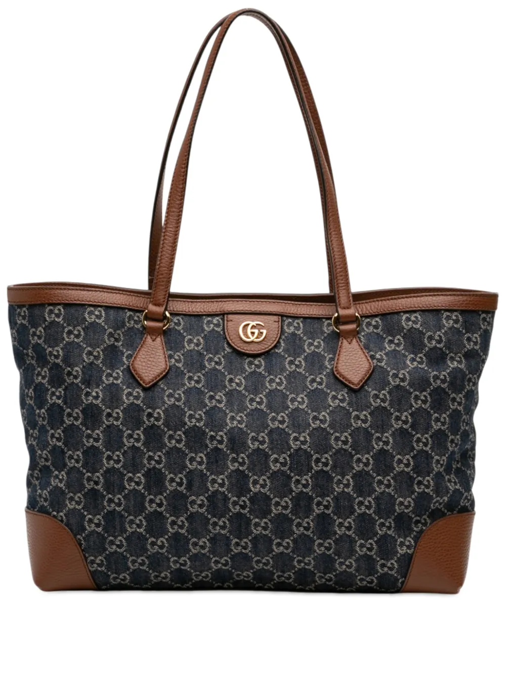 Gucci Pre-Owned 2016-2026 Medium GG Denim Ophidia tote bag - Blu