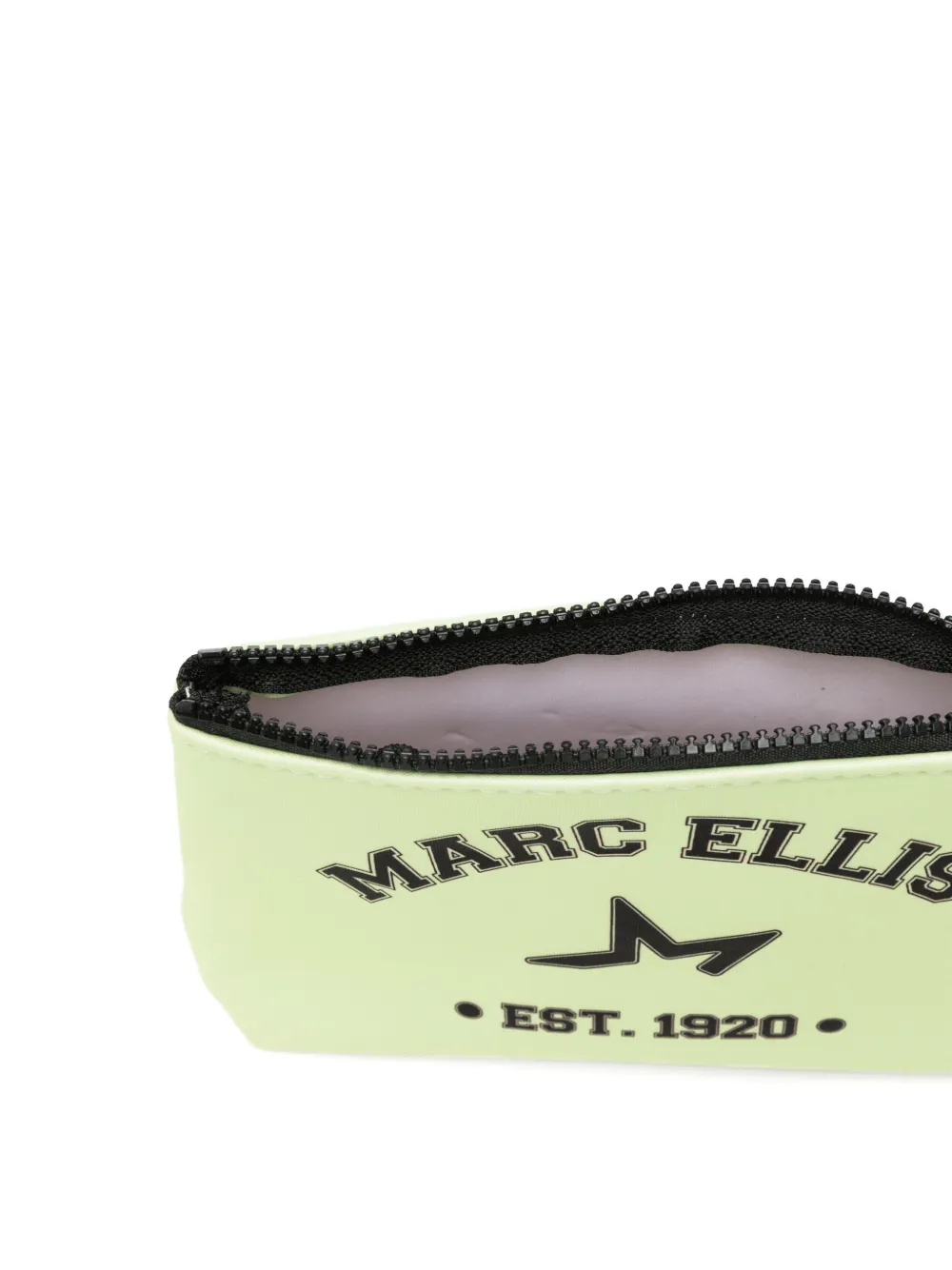 Marc Ellis Buby clutch met logoprint Geel