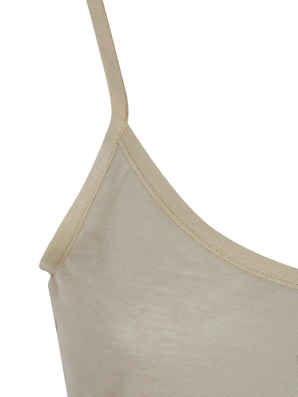 Paloma Wool Nasem semi-doorzichtige hemd tanktop Beige