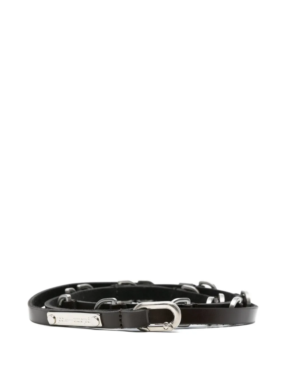 Paloma Wool Nora carabiner-clasp leather belt - Marrone