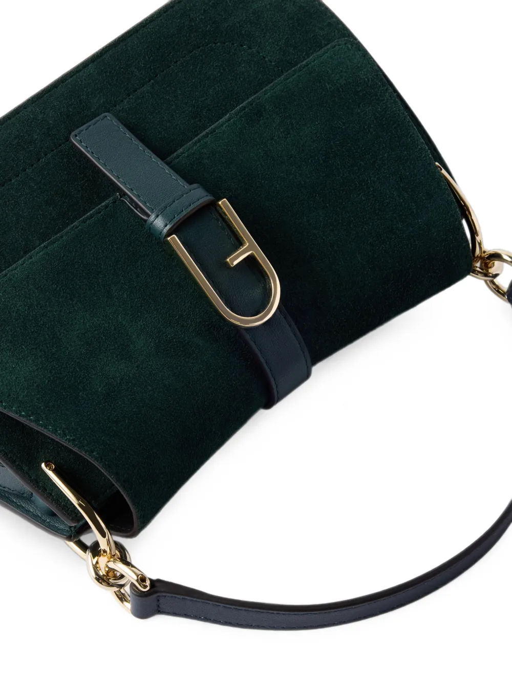 Furla Flow mini-tas met handvat Groen