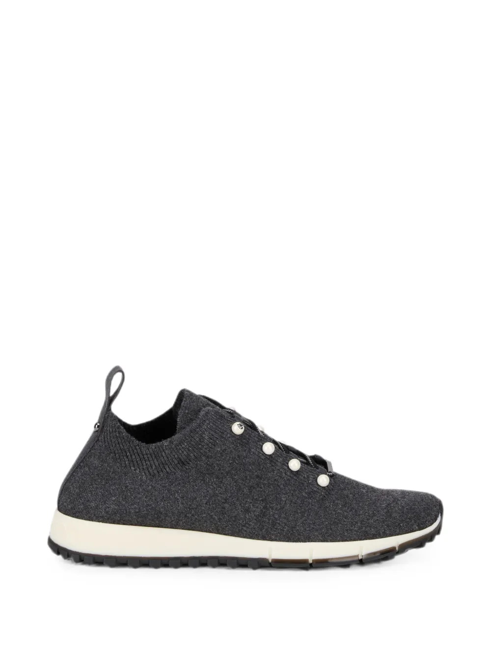Jimmy Choo faux-pearl embellished sneakers Grijs
