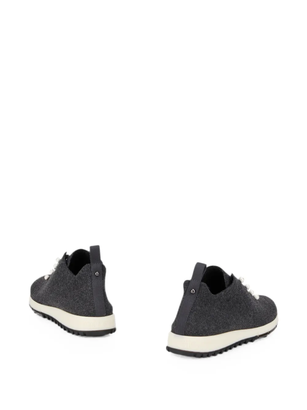 Jimmy Choo faux-pearl embellished sneakers Grijs